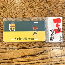 Saskatchewan License Plate Magnet 90x45mm -  Provincial Flag