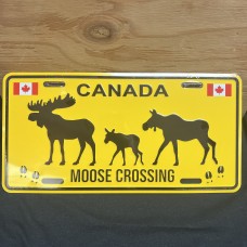 Canada License Plate 12x6 Canada Moose Crossing