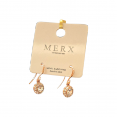 Merx Sofistica Crystals Hook Earring - Rose Gold #84-3590 Merx Sofistica Crystals Hook Earring - Rose Gold #84-3590