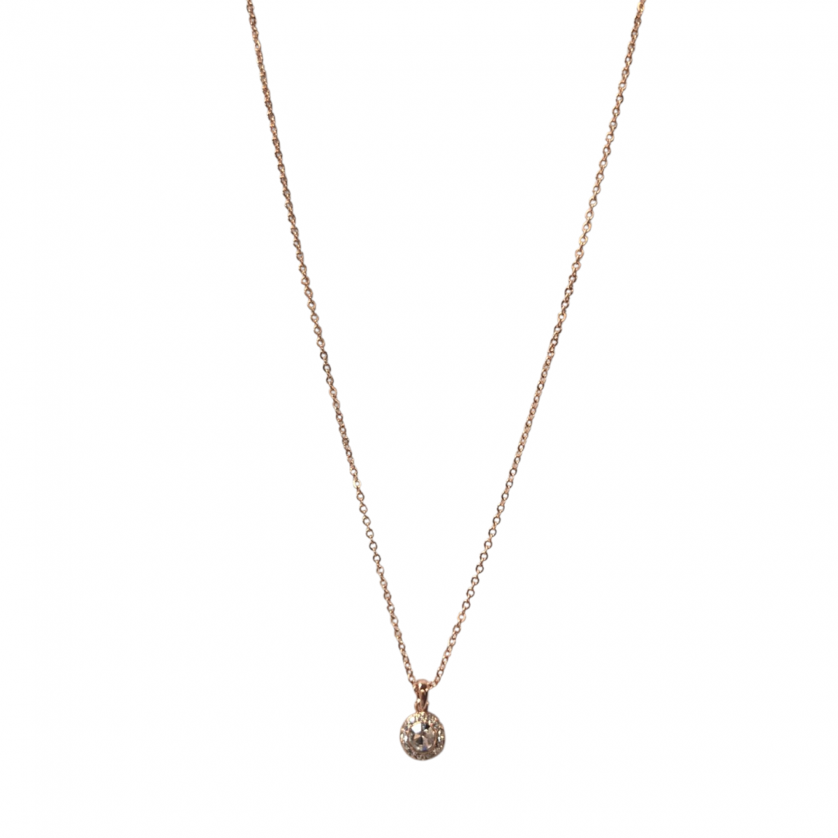 Merx Sofistica Rose Gold Plate Pendant Necklace 85-3586