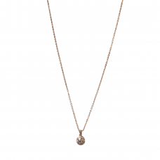 Merx Sofistica Rose Gold Plate Pendant Necklace 85-3586