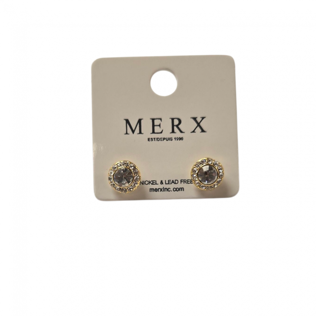 Merx Sofistica Plate CRY Stud Earring - Gold 84-2515 Merx Sofistica Plate CRY Stud Earring - Gold 84-2515