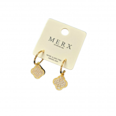 Merx Sofistica Double-Side Earring - Gold+CRY/White 710-161 Merx Sofistica Double-Side Earring - Gold+CRY/White 710-161