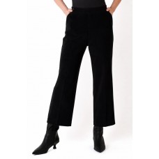 Lisette L - Lightweight Jolie Crepe 30" Wide Leg with Angled Pockets - Black 1636-1127