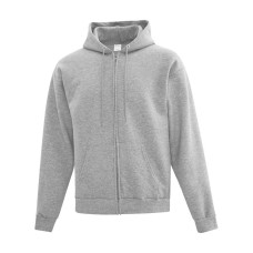 ATC Hooded Full Zip Sweatshirt Unisex Sports Grey