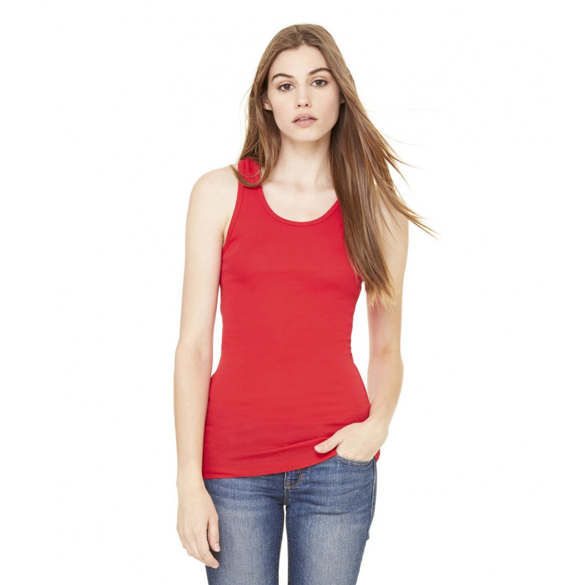 Bella Women's Racerback Tank Red