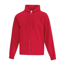 ATC Hooded Full Zip Sweatshirt Unisex Red