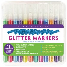 PP Studio Series Glitter Marker Set (12-Piece Set)