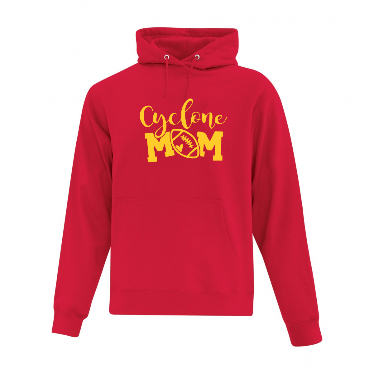 Central Collegiate Unisex Pullover Hooded Mom Sweatshirt Red Central Collegiate Unisex Pullover Hooded Mom Sweatshirt Red
