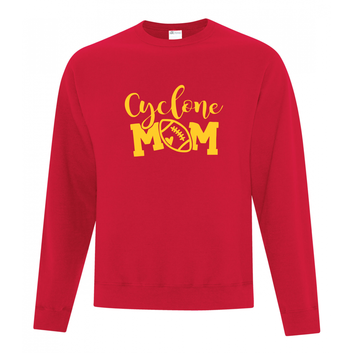 Central Collegiate Unisex Mom Sweatshirt Red Central Collegiate Unisex Mom Sweatshirt Red