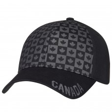 Canada Hat Black Cotton Drill