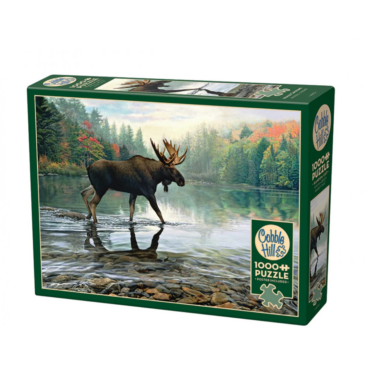 Cobble Hill Jigsaw Puzzle: Moose Crossing Cobble Hill Jigsaw Puzzle: Moose Crossing