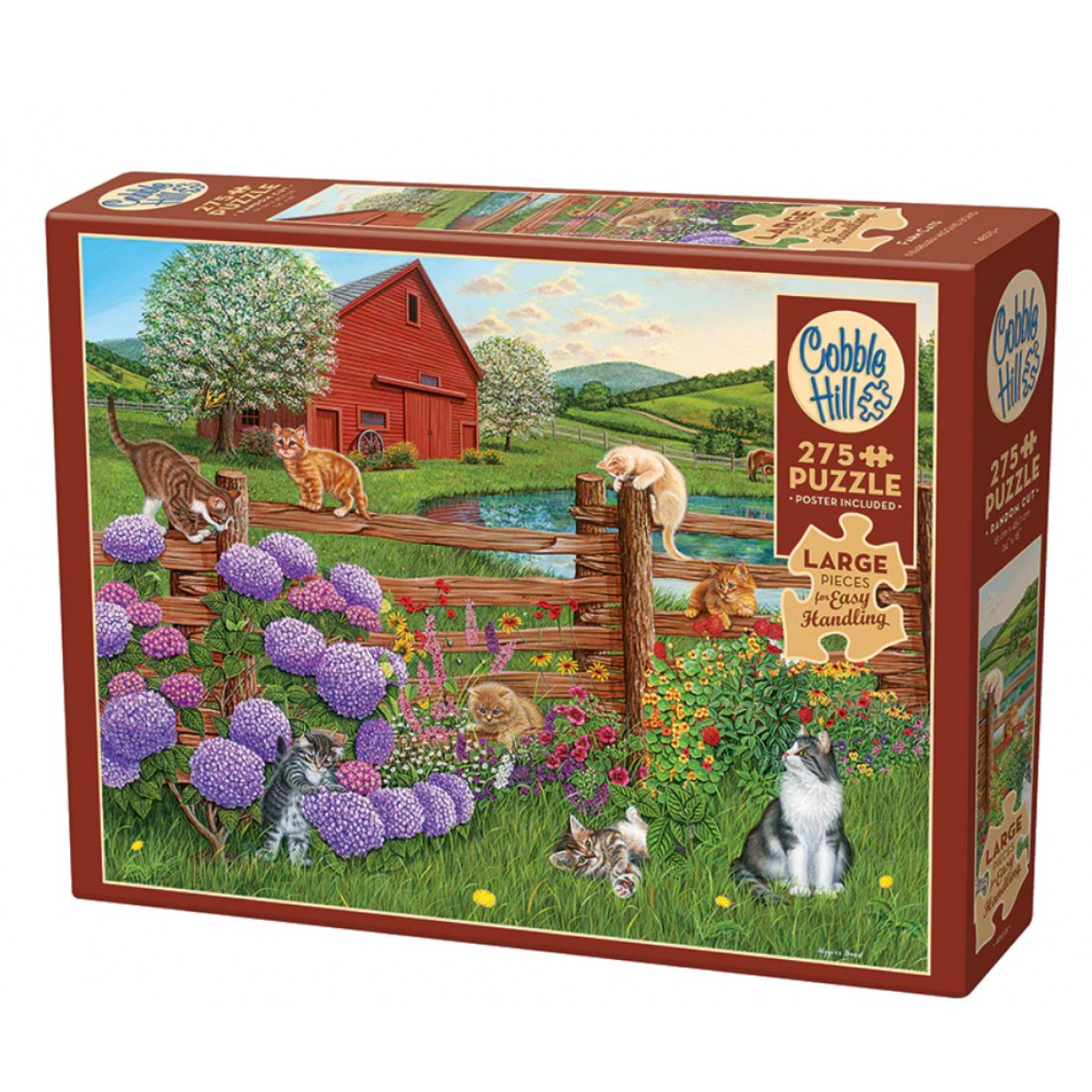 Cobble Hill Jigsaw Puzzle: Farm Cats Cobble Hill Jigsaw Puzzle: Farm Cats