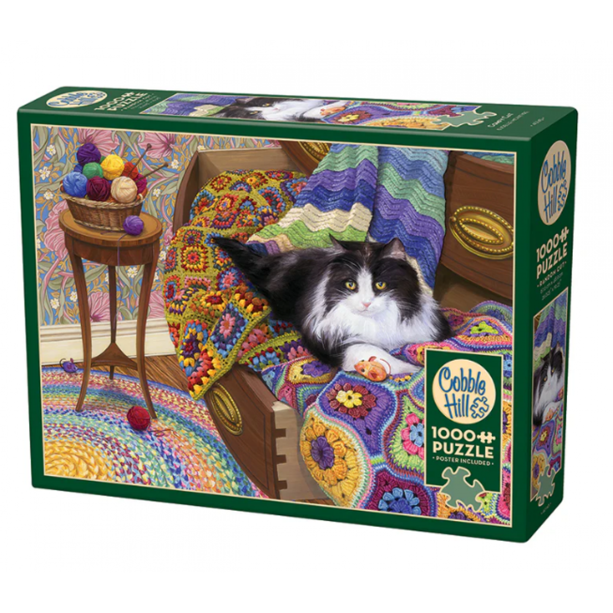 Cobble Hill Jigsaw Puzzle: Comfy Cat
