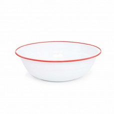 Crow Canyon - Medium Basin - White With Red Rim