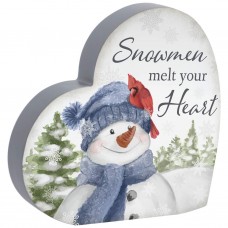 CS Heart Sitter - Snowmen/Heart CS70407