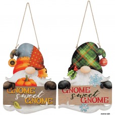 CS Reversible Sign - Gnome Sweet Gnome CS70630