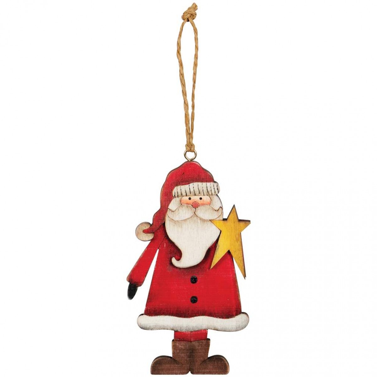 CS Christmas Ornament - Santa Star CS70429