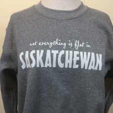 Saskatchewan Flat Crewneck Sweatshirt Graphite Heather        