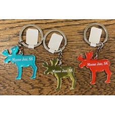 Moose Jaw Keychain Metal Moose - Assorted Colour