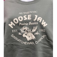 Moose Jaw Prairie Basics Crewneck Sweatshirt Military Green