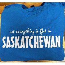 Saskatchewan Flat T-Shirt Unisex Saphire