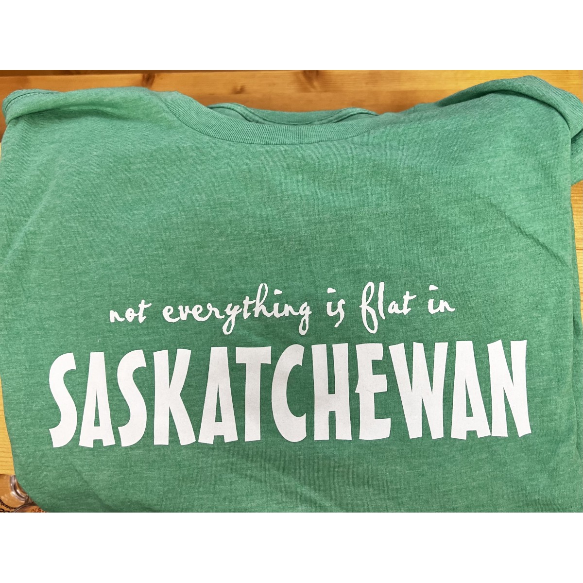 Saskatchewan Flat T-Shirt Unisex Heather Irish