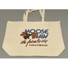 Moose Jaw Retro The Friendly City Tote Bag Natural