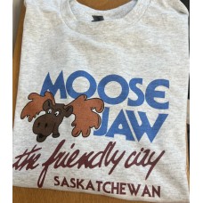 Moose Jaw Retro The Friendly City T-Shirts Ash