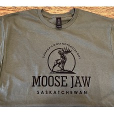 Moose Jaw Canada's Most Notorious Official T-Shirt Military Green