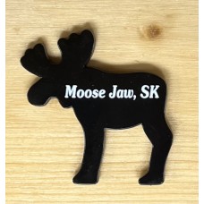 Moose Jaw Metal Magnet Sllouette Moose 