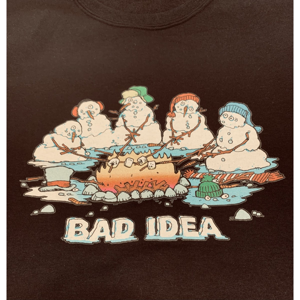Christmas Bad Idea Sweatshirt Black