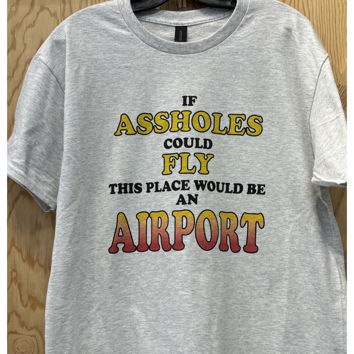 Printed Ash T-Shirt Airport KG