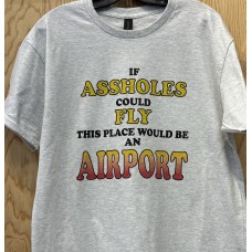Printed Ash T-Shirt Airport KG Printed Ash T-Shirt Airport KG