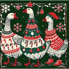 BP28484HDP4 Christmas Geese