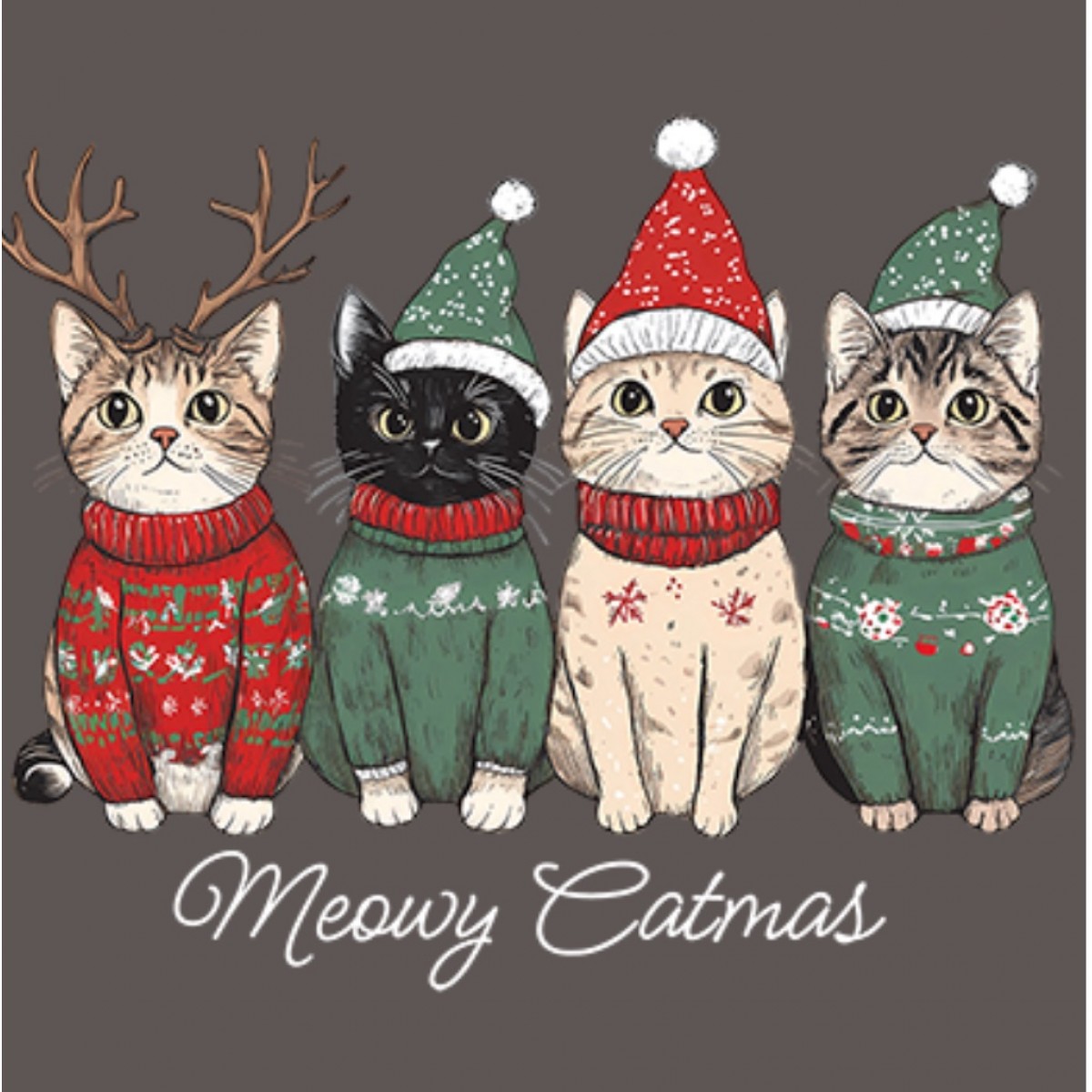 BP28498HDP4 Meowy Christmas