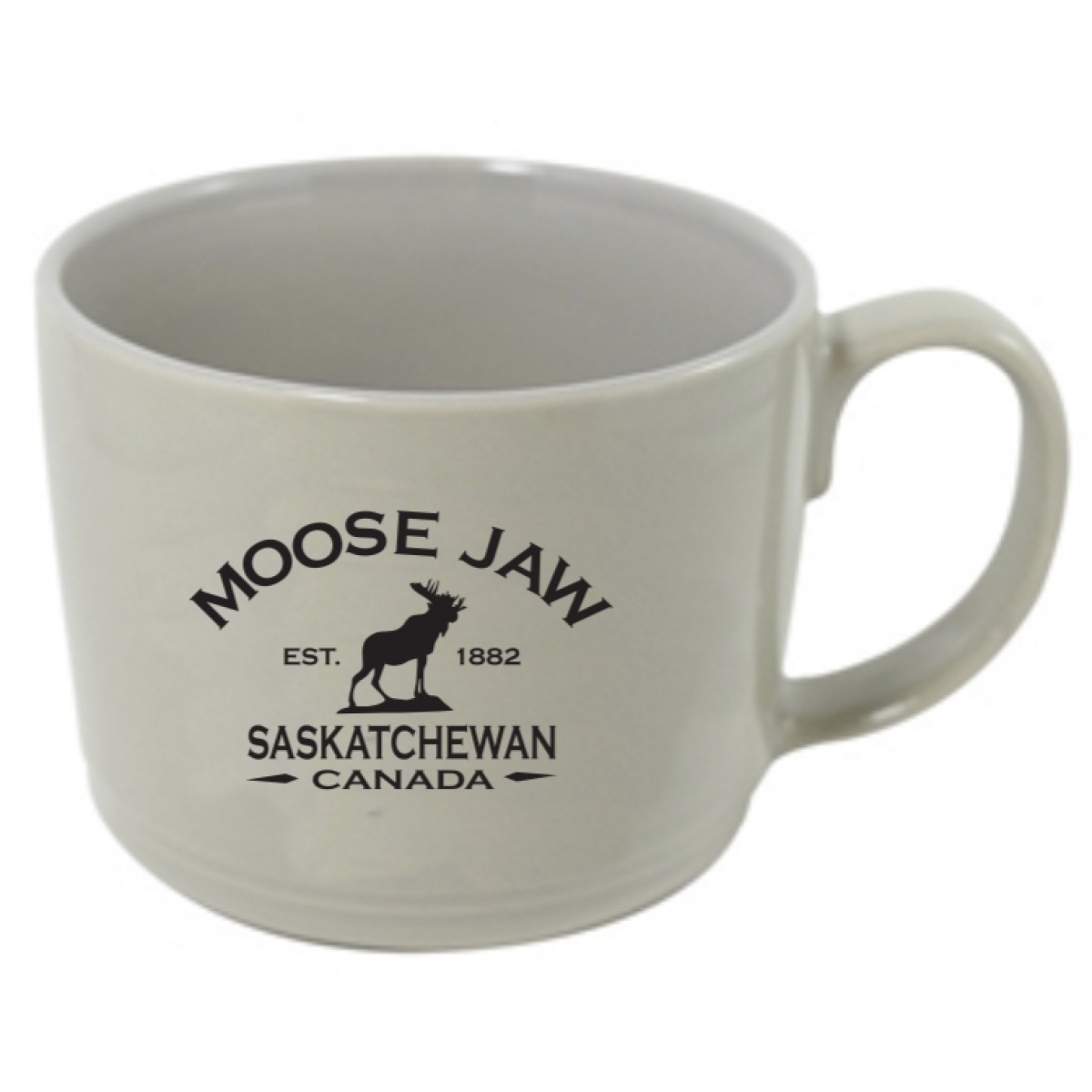 Moose Jaw Mug Moose Rock Stone 12oz