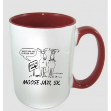 Moose Jaw Mug Where The H Is Moose Jaw White/Red 14oz