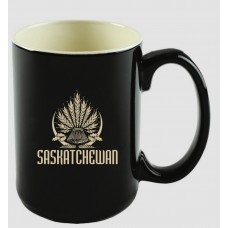 Saskatchewan Wheat Mug Black/Cream Mug 14oz