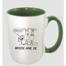 Moose Jaw Mug Where The H Is Moose Jaw White/Green 14oz