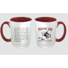 Moose Jaw Mug Original Waterbase White/Red 14oz