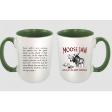 Moose Jaw Mug Original Waterbase White/Green 14oz