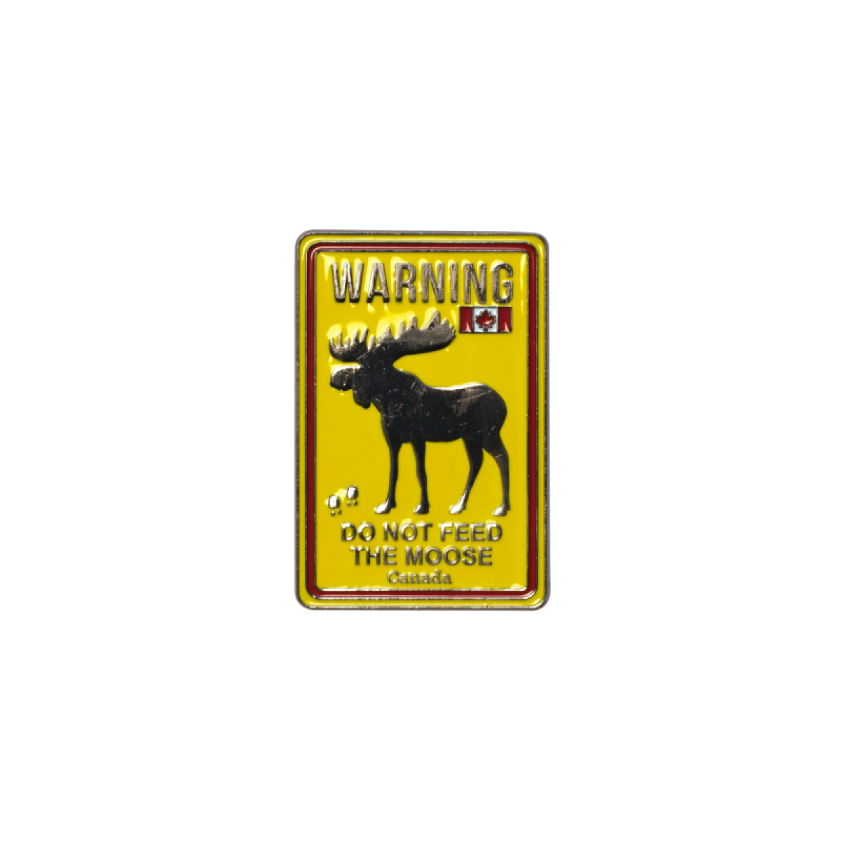 Canada Warning Moose Road Sign Metal Magnet SC
