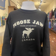 Moose Jaw Standing Moose Sweatshirt Black
