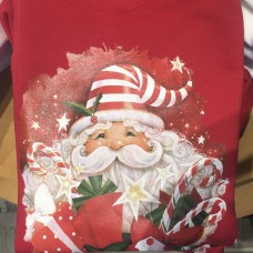 Christmas Magical Santa Red Unisex Sweatshirt