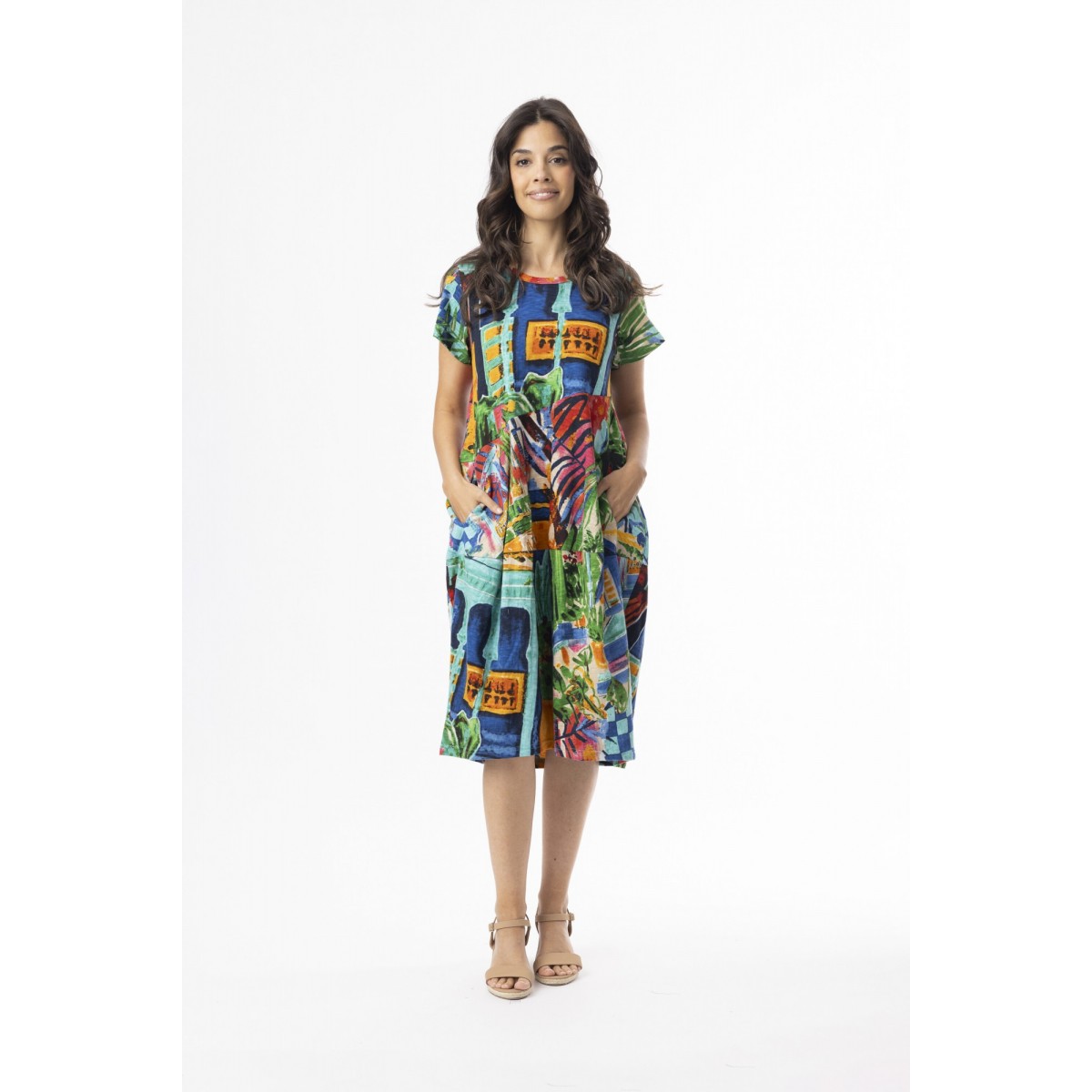 Orientique - Oasis Bubble Dress - Short Sleeve #20-151