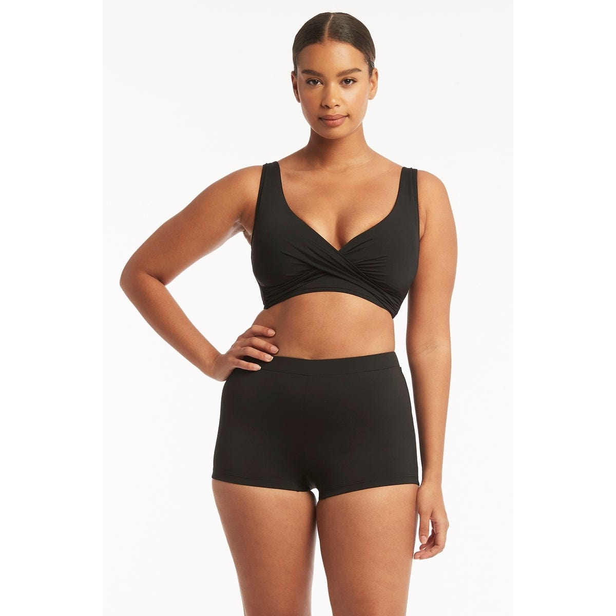 Sea Level - Essentials Katie Boy Leg Pant - Black