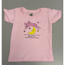 Moose Jaw Moose Moon Toddler T-Shirt Light Pink