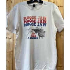 Moose Jaw Go Kiss a Moose T-shirt Natural