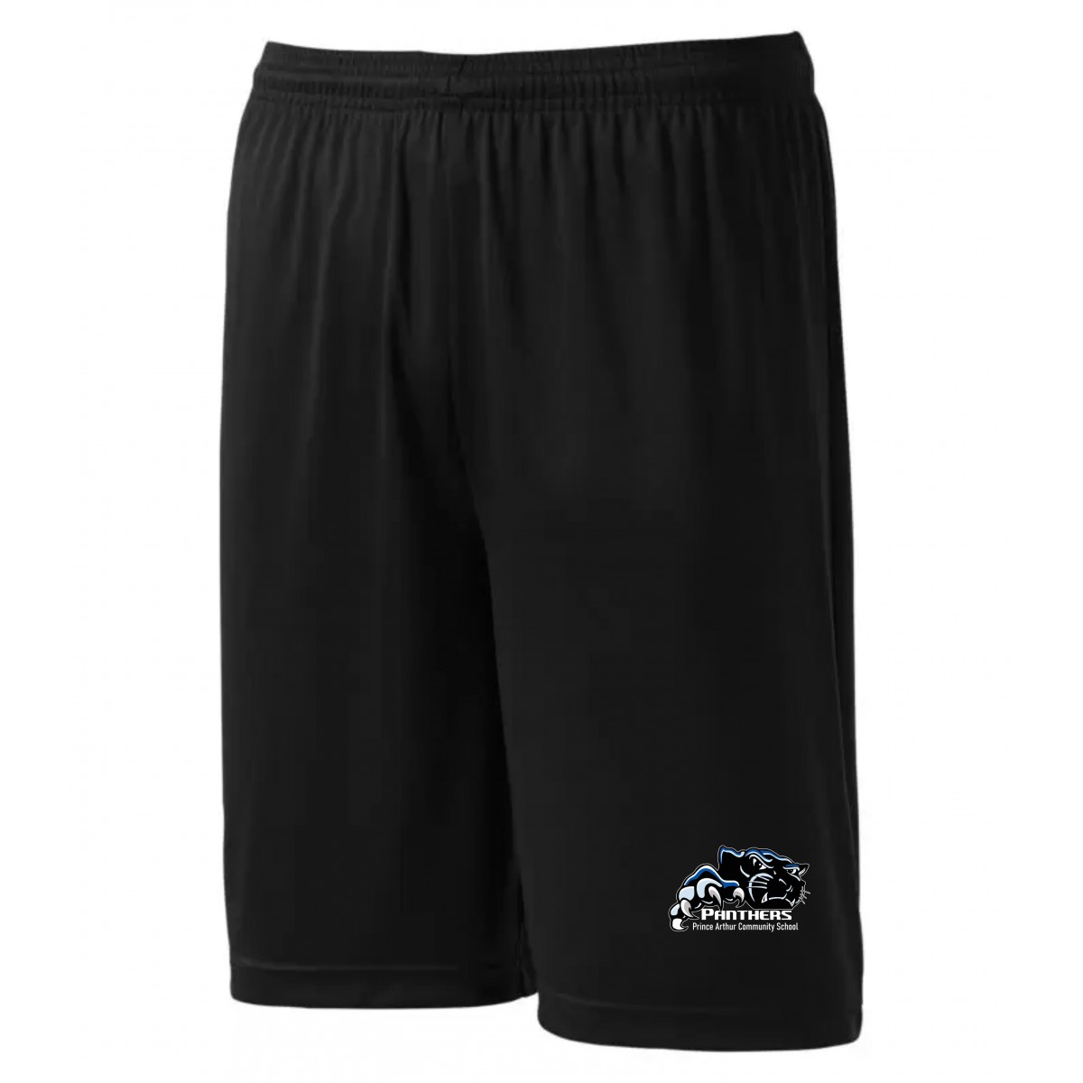 Prince Arthur Adult Shorts  Black Left Leg Logo